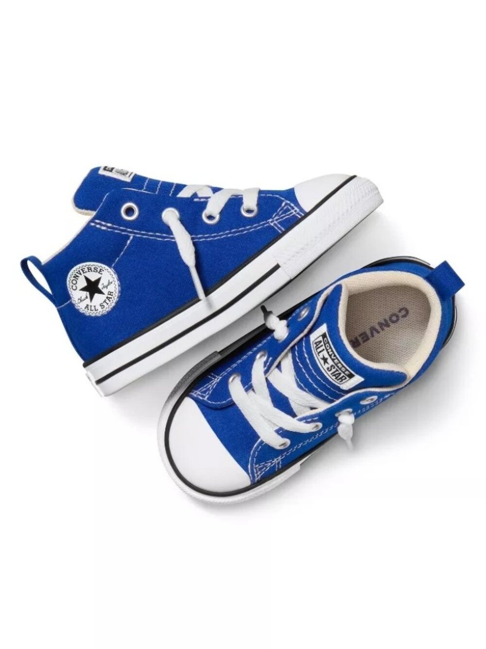NEW Converse Toddler Street Mid Top Sneakers - Bright Blue - Size 7T